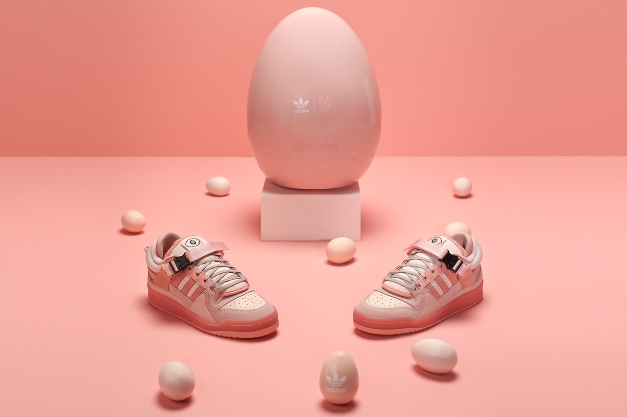 bad bunny adidas originals forum low easter egg pink sneakers collaboration