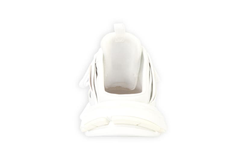 balenciaga track sneakers mules demna gvasalia shoes white back details close up