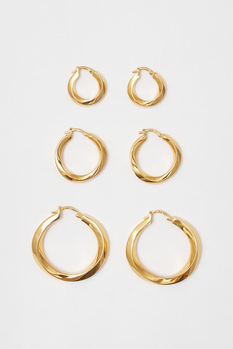 Blue Billie Jewelry Swirl Collection Hoop Earrings