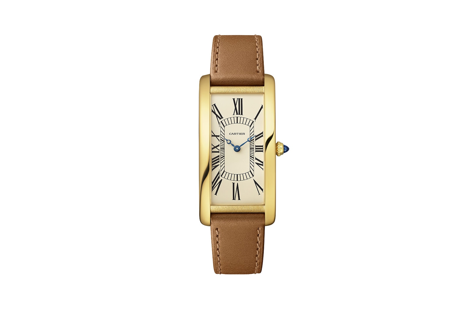 cartier tank cintree watch limited edition yellow gold silver black brown leather