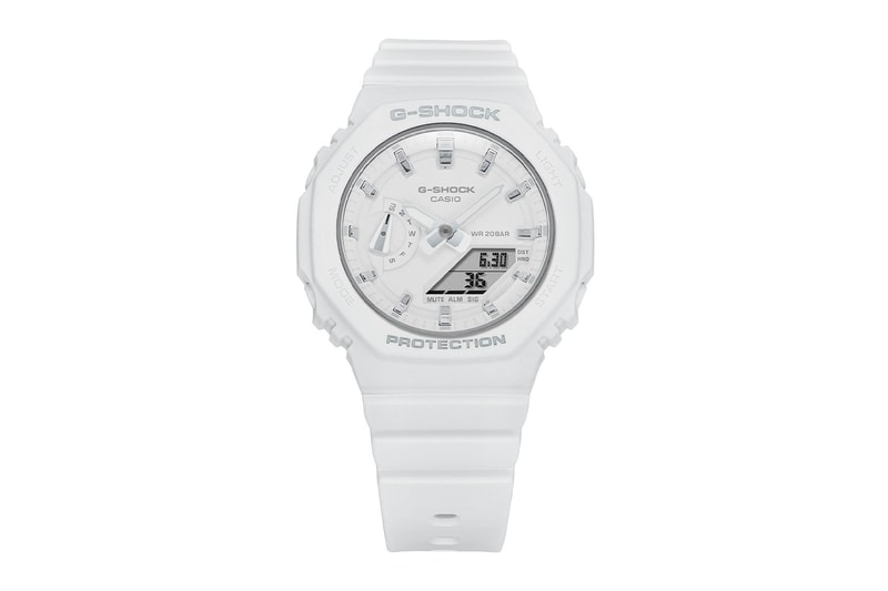 casio g-shock watches gma s2100 octagonal bezel face white
