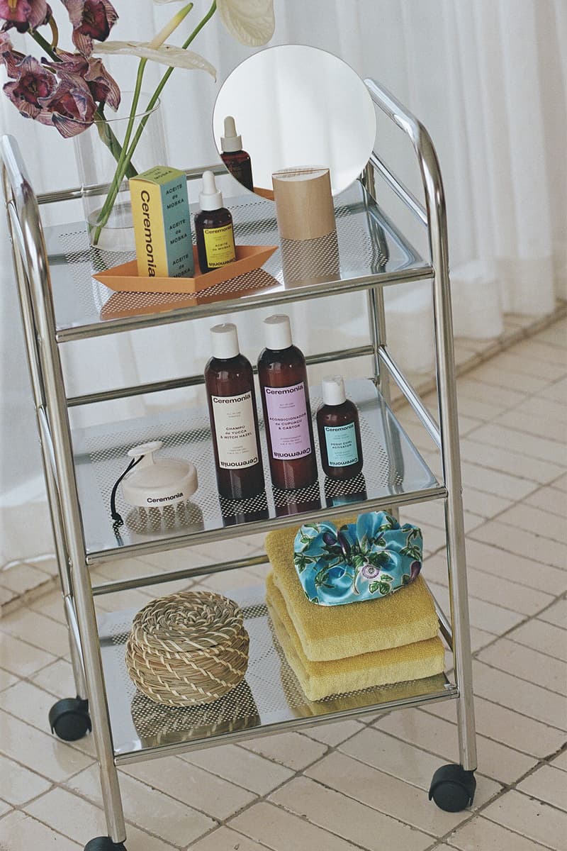 ceremonia Champu de Yucca & Witch Hazel Acondicionador de Cupuaçu & Castor haircare scrunchie trolley