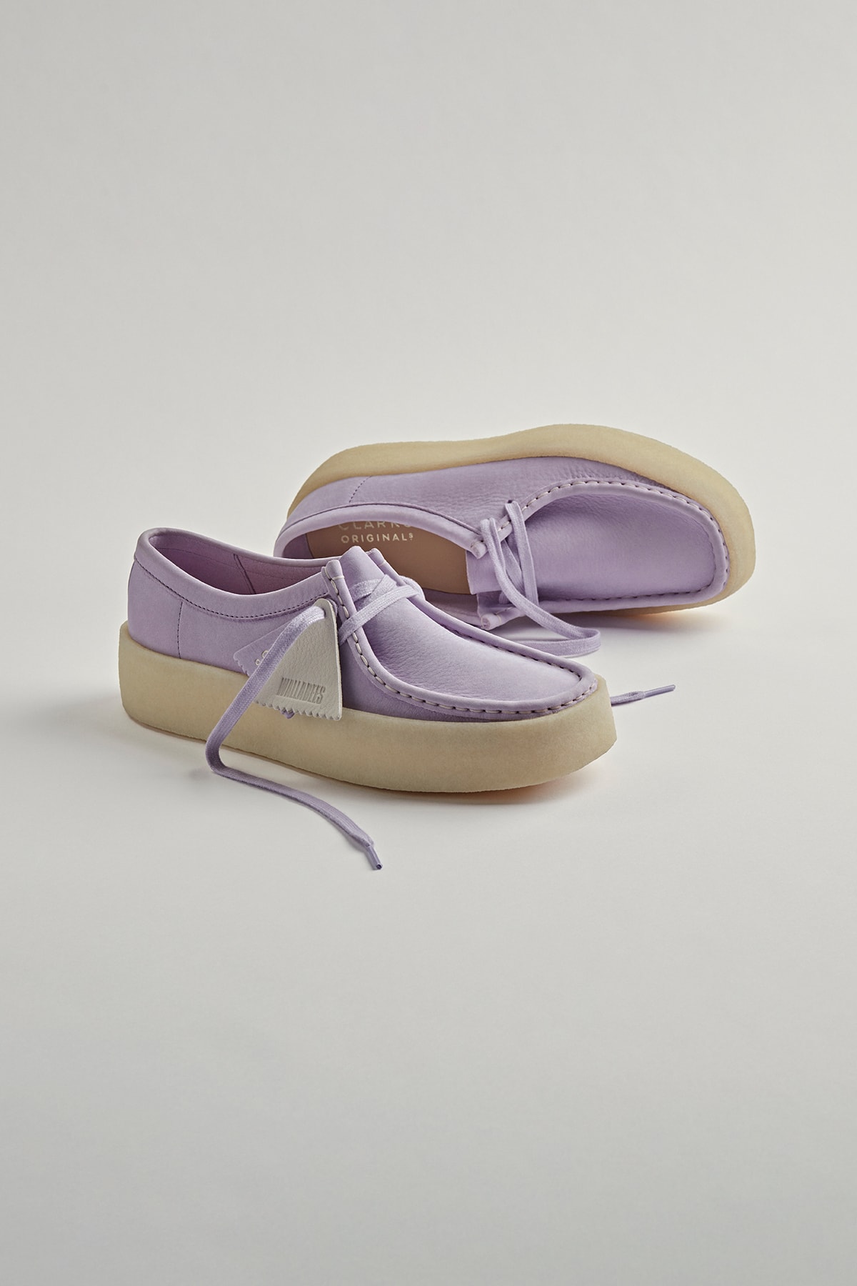 Clarks Originals Wallabee Cup Shoe Lilac Purple