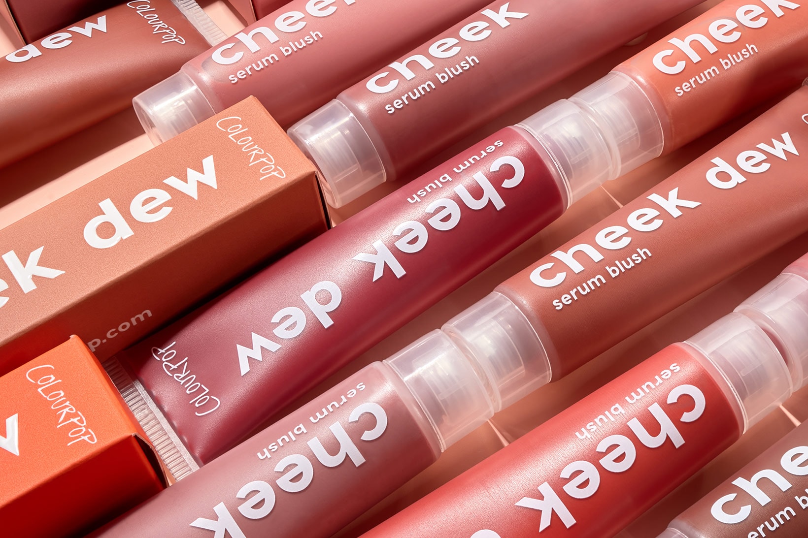 colourpop cosmetics cheek dew blush serum liquid makeup pink orange brown