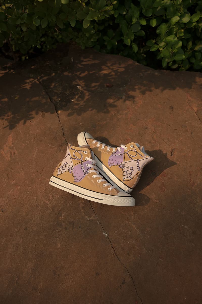 converse by you millie bobby brown pauline wattanodom artist chuck taylor all star high top platform sneakers collaboration