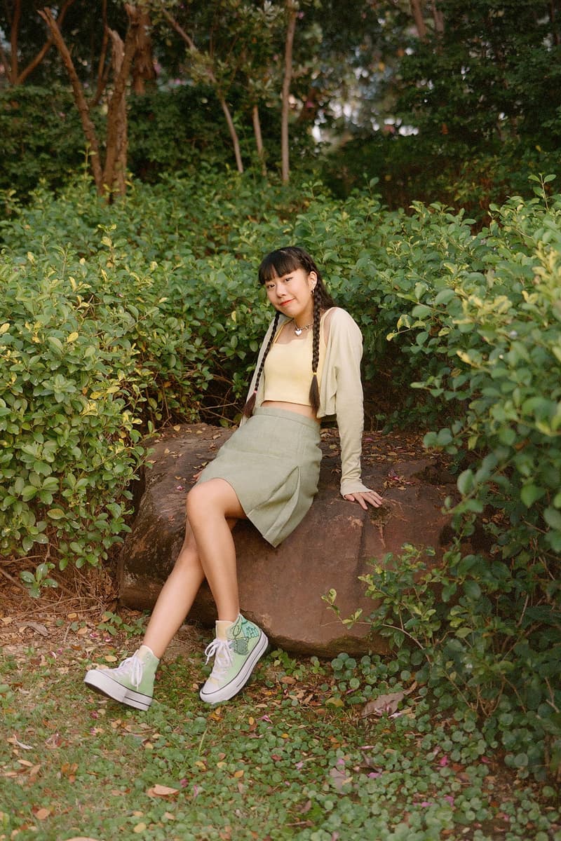 converse by you millie bobby brown pauline wattanodom artist chuck taylor all star high top platform sneakers collaboration