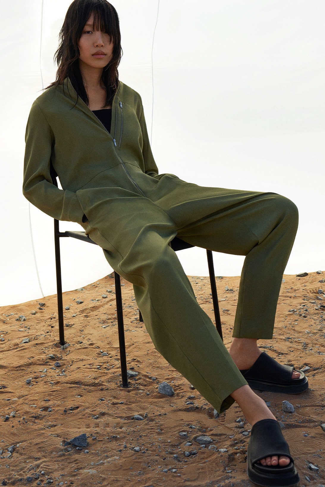cos spring summer ss21 collection campaign dohyun kim jumpsuit