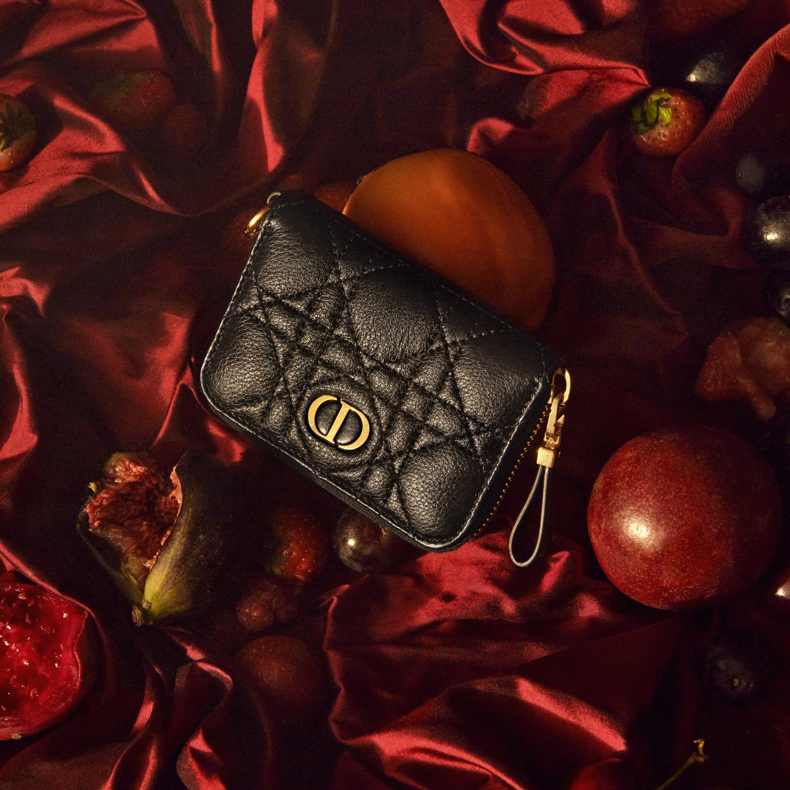 dior caro handbag small leather goods accessories wallet cardholder