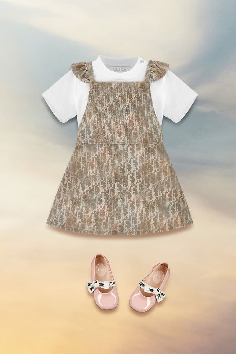 dior spring summer 2021 ss21 kids collection little girls toddlers dress