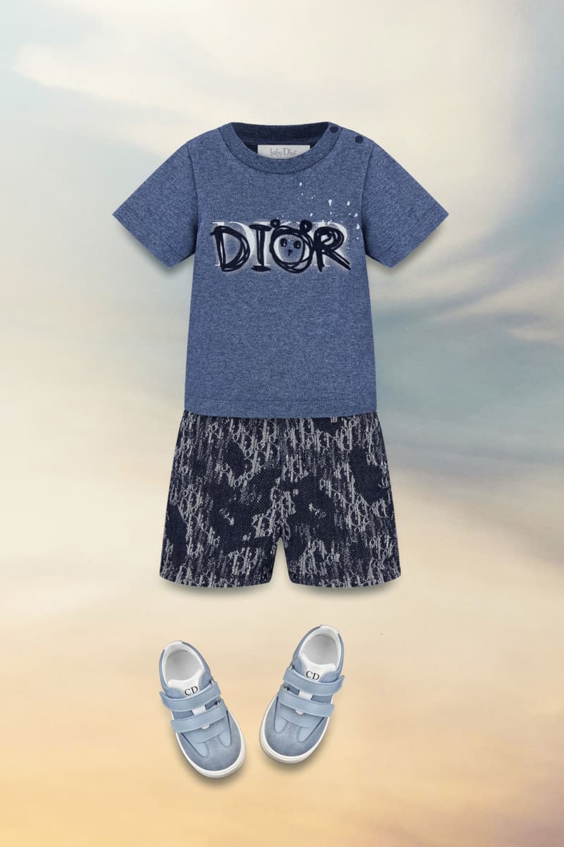 dior spring summer 2021 ss21 kids collection little girls toddlers logo t-shirt