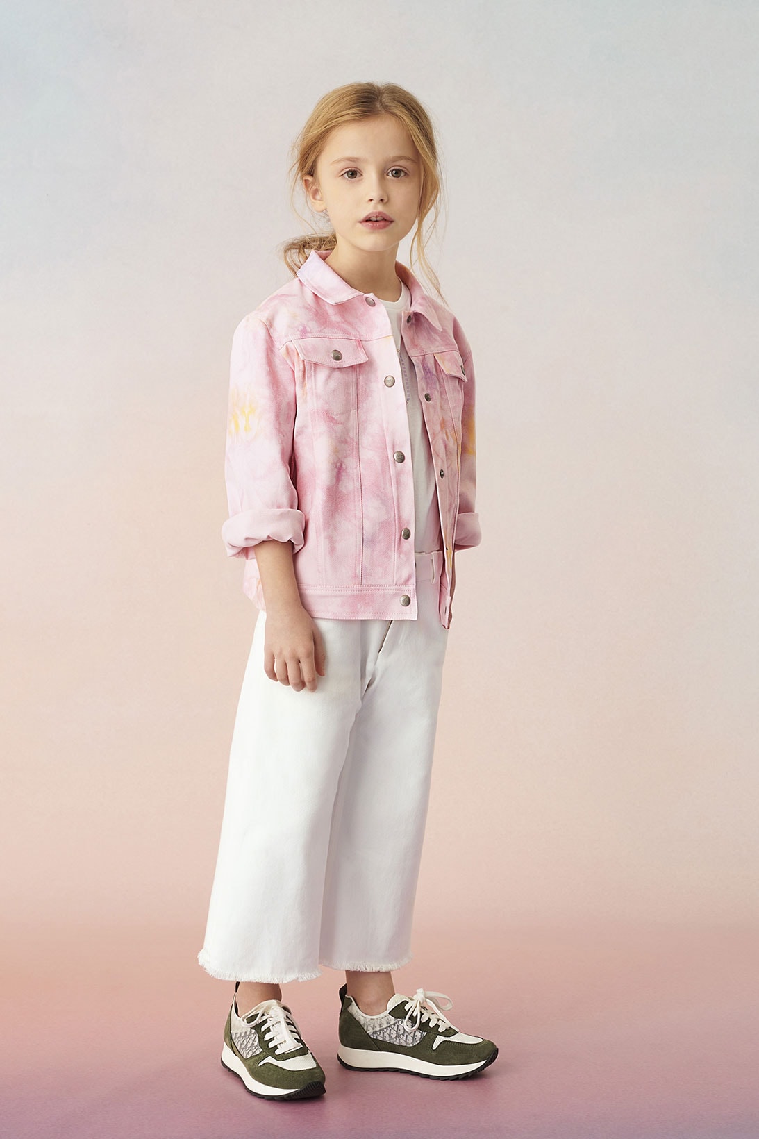 dior spring summer 2021 ss21 kids collection girls jacket trousers sneakers