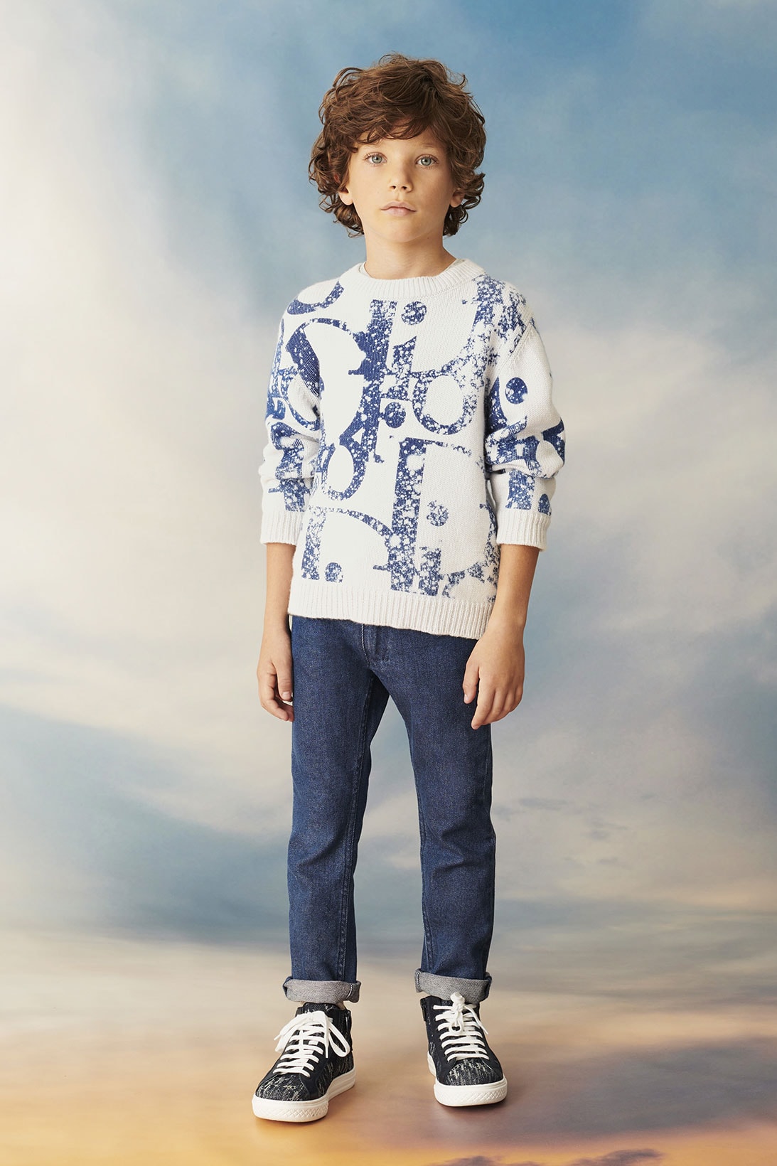 dior spring summer 2021 ss21 kids collection boys sweater jeans