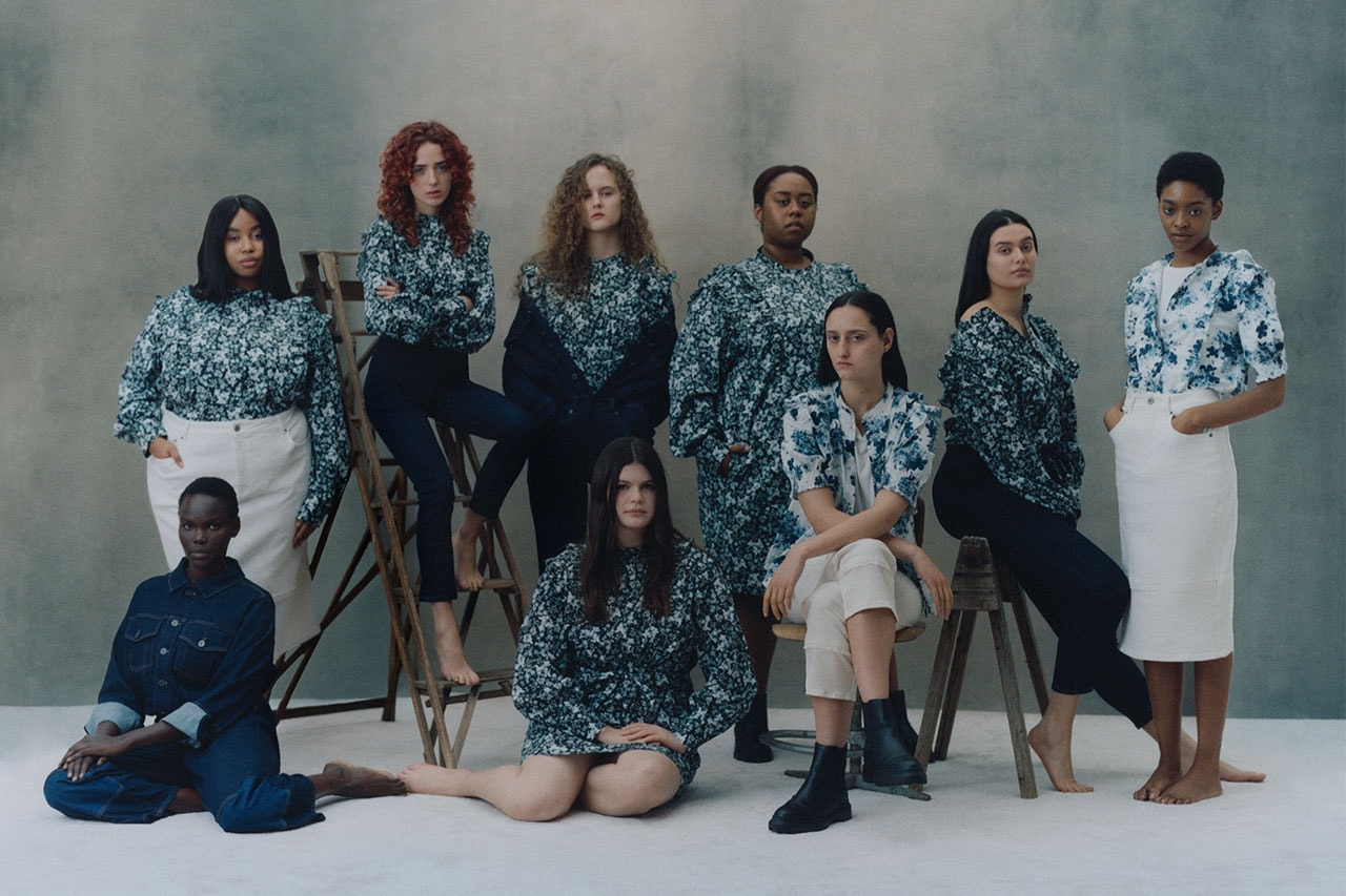 erdem universal standard denim jeans collaboration diversity floral shirts skirts jumpsuits