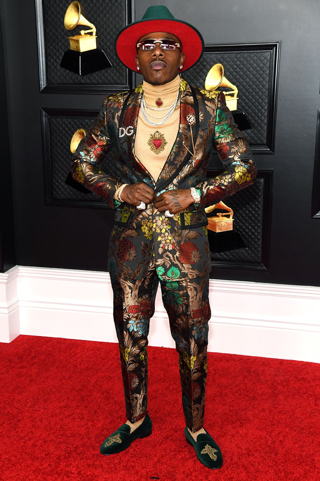 grammy awards 63rd best dressed celebrities red carpet looks dababy