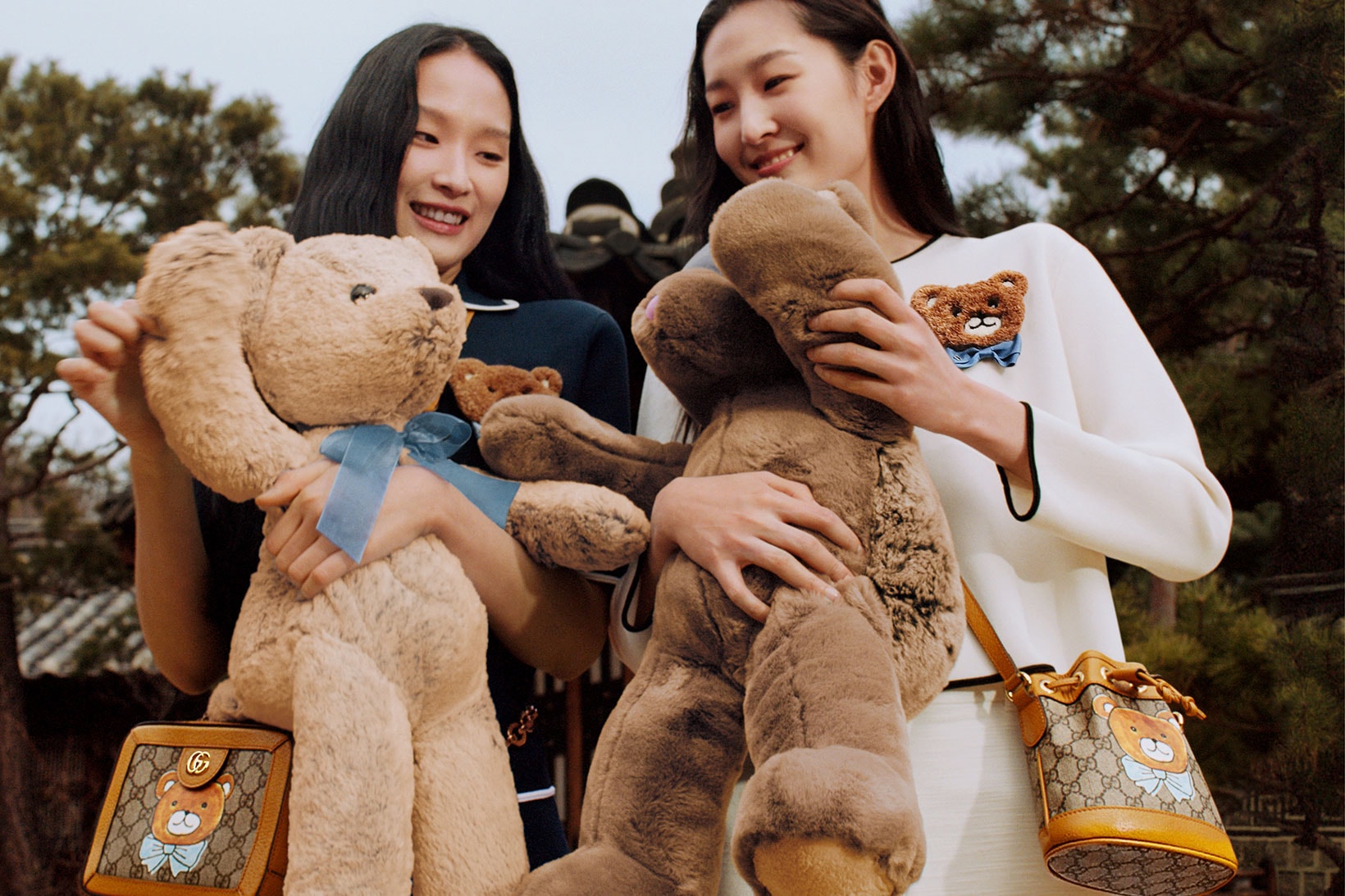 gucci kai collaboration capsule collection teddy bears handbags purses