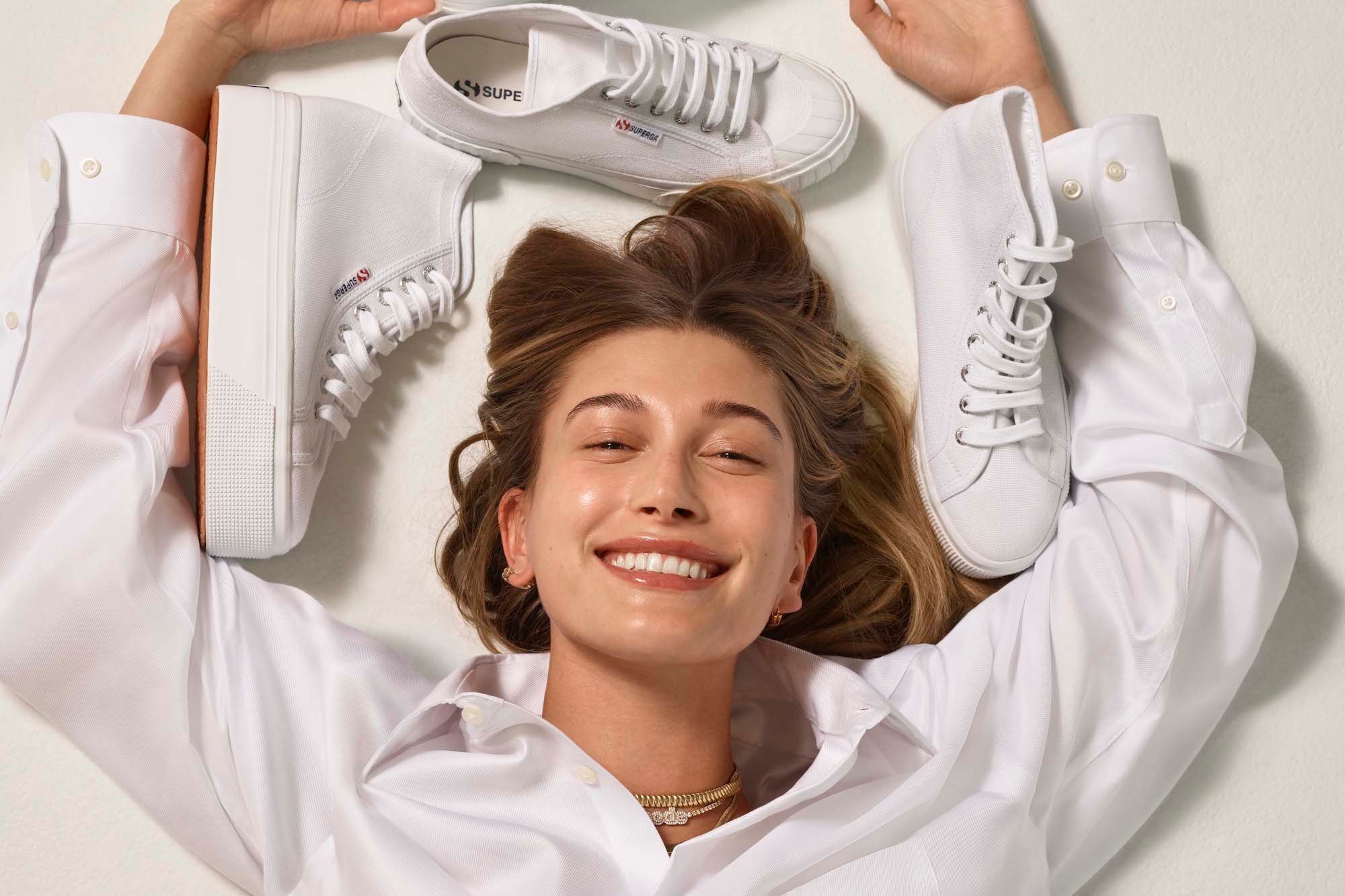 Hailey Bieber Is Superga's New Global Ambassador Footwear Sneakers Campaign