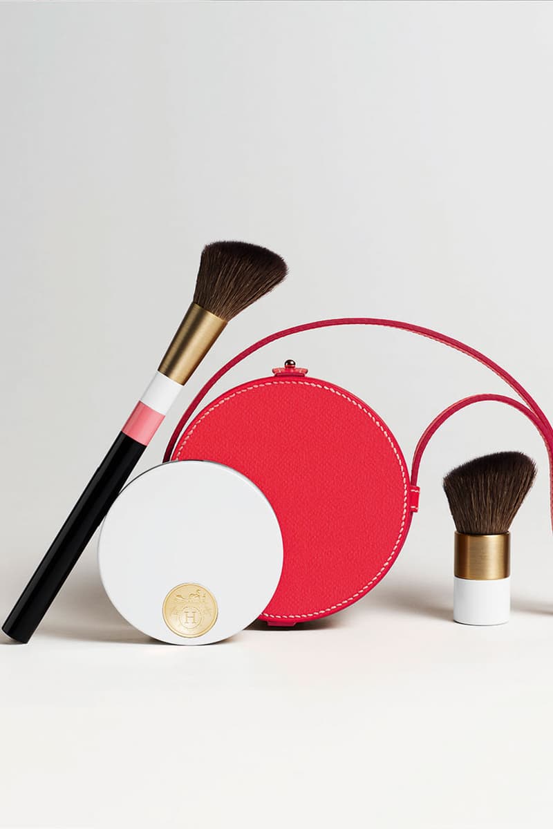 hermes noir beauty rose makeup blush makeup brush