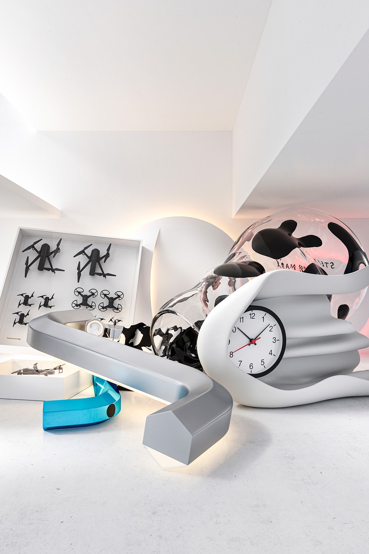IKEA Daniel Arsham Sabine Marcelis Gelchop Clock Lamp Home Objects Furniture Art Event Collection 2021