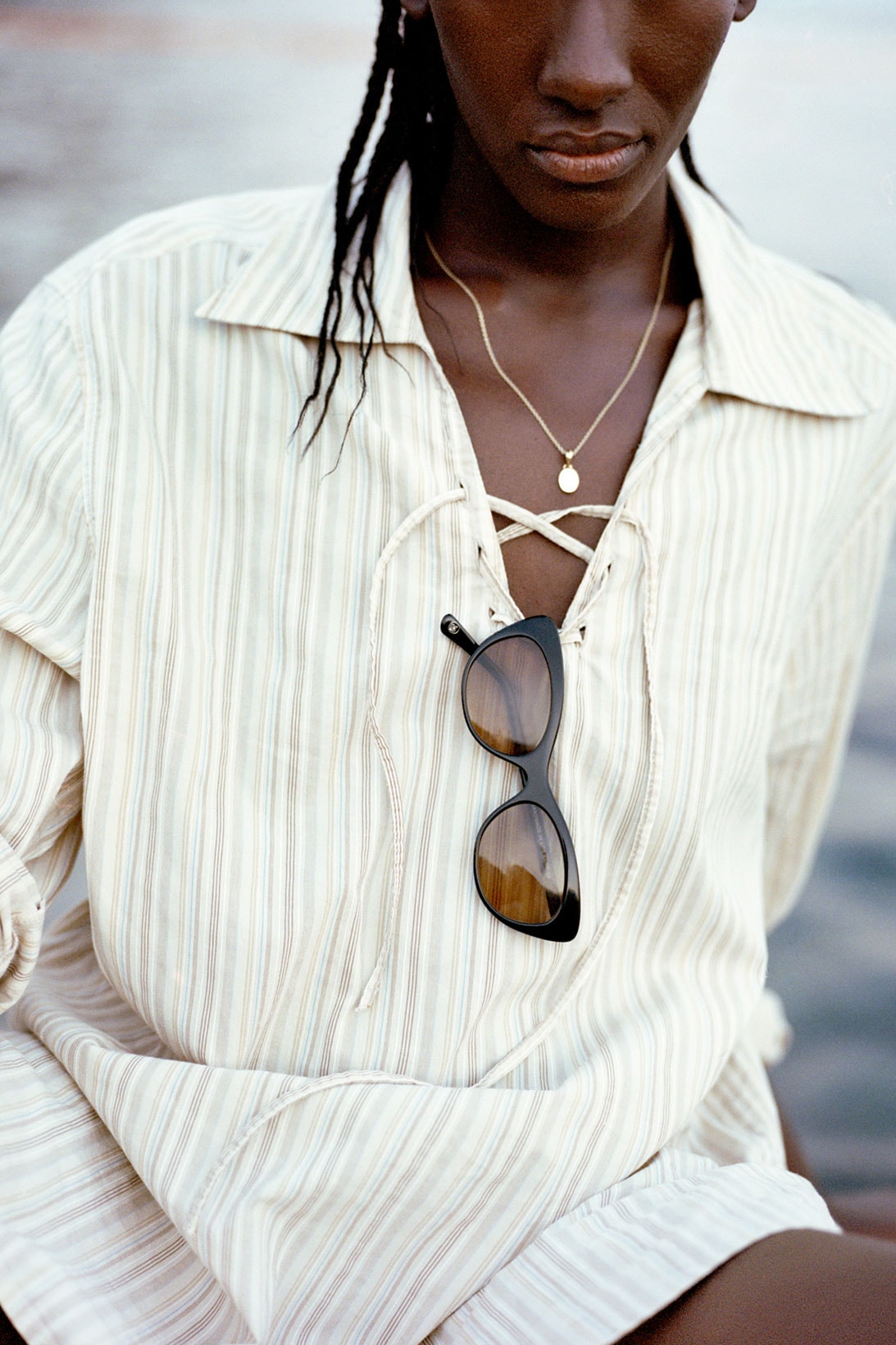 j hannah sunglasses cat eyewear accessories summer shirt necklace