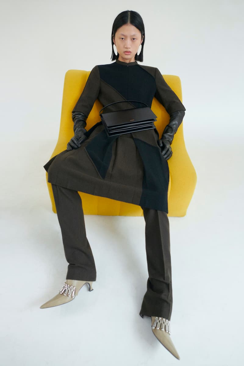 jil sander fall winter womens collection paris fashion week pfw skirt top pants heels