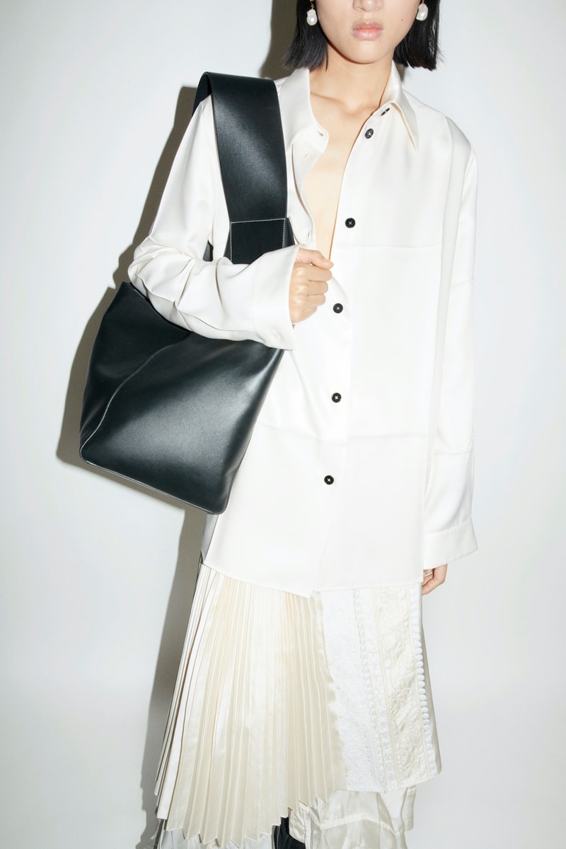 jil sander fall winter womens collection paris fashion week pfw handbag shirt skirt