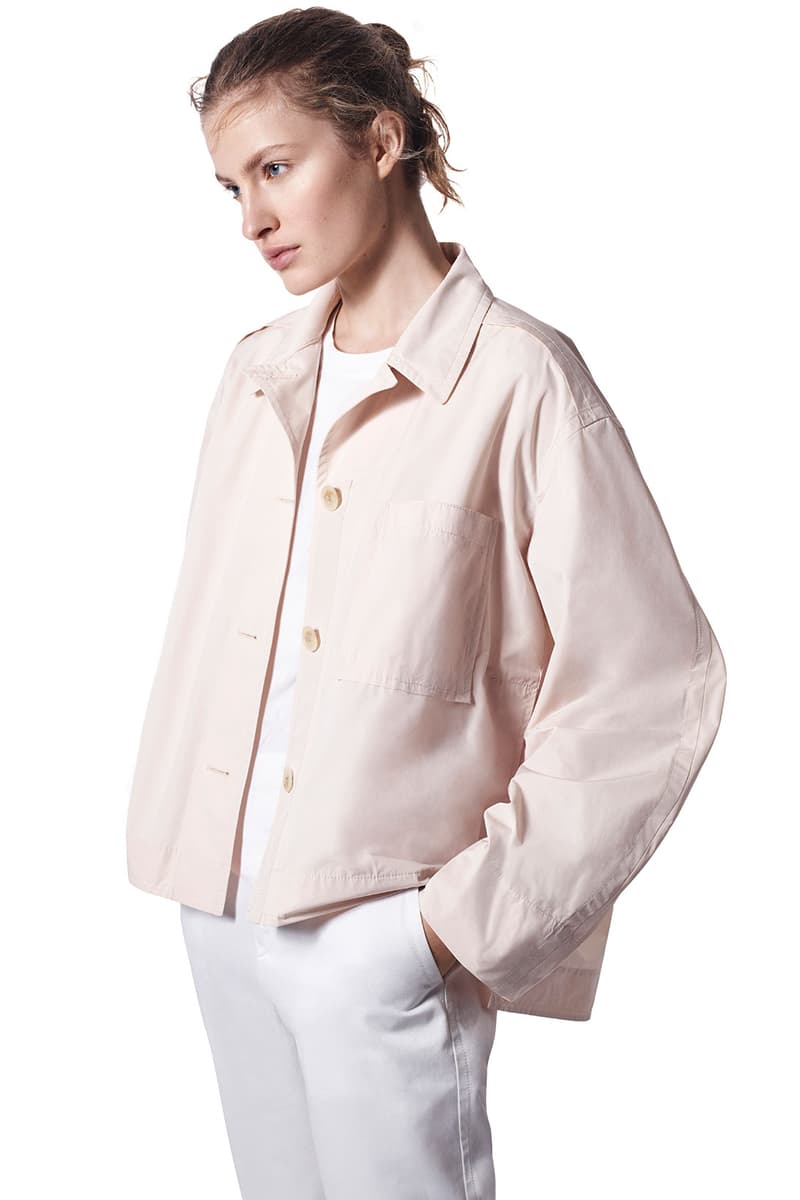 jil sander uniqlo plus j spring summer ss21 collaboration collection pastel beige shirt