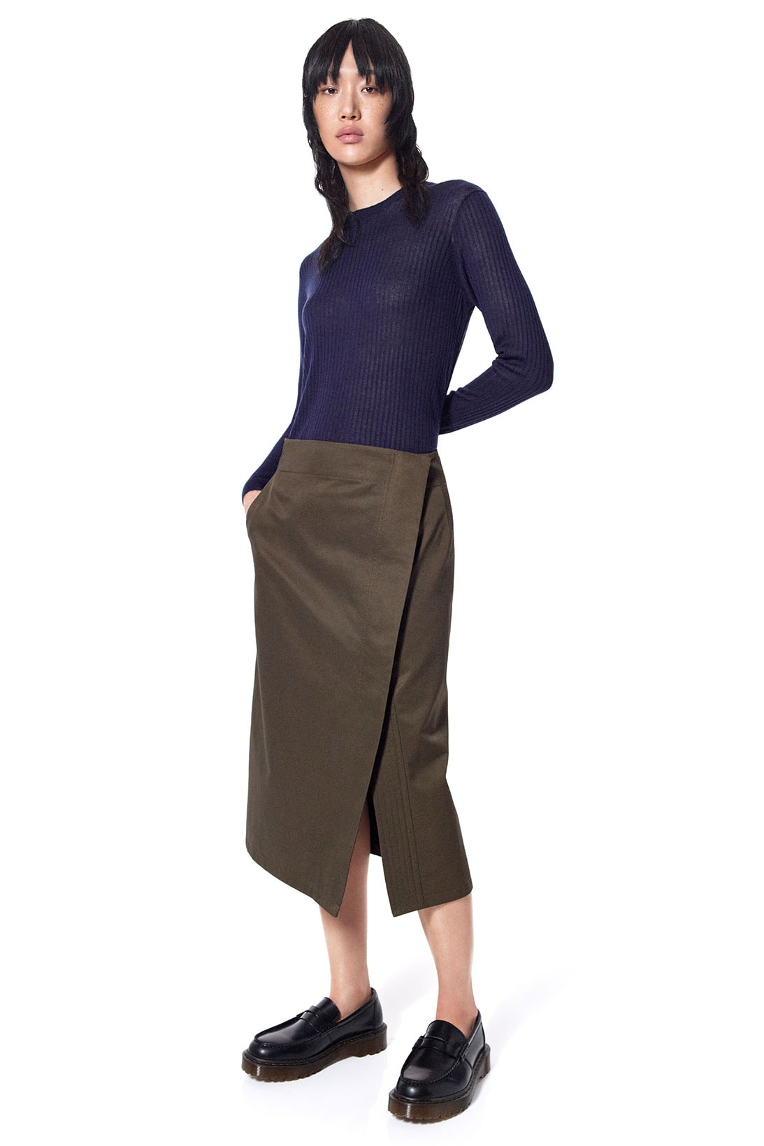 jil sander uniqlo plus j spring summer ss21 collaboration collection ribbed knit top skirt