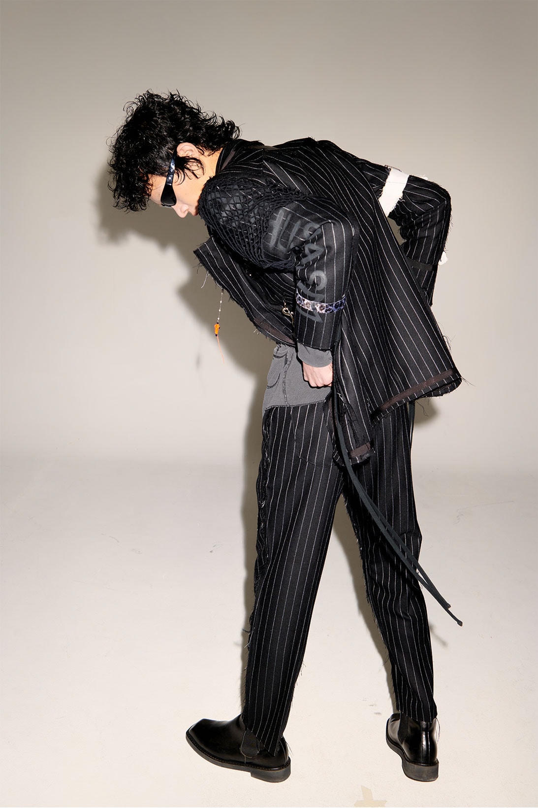 joegush fw21 fall winter collection lookbook korean emerging designer menswear suits striped