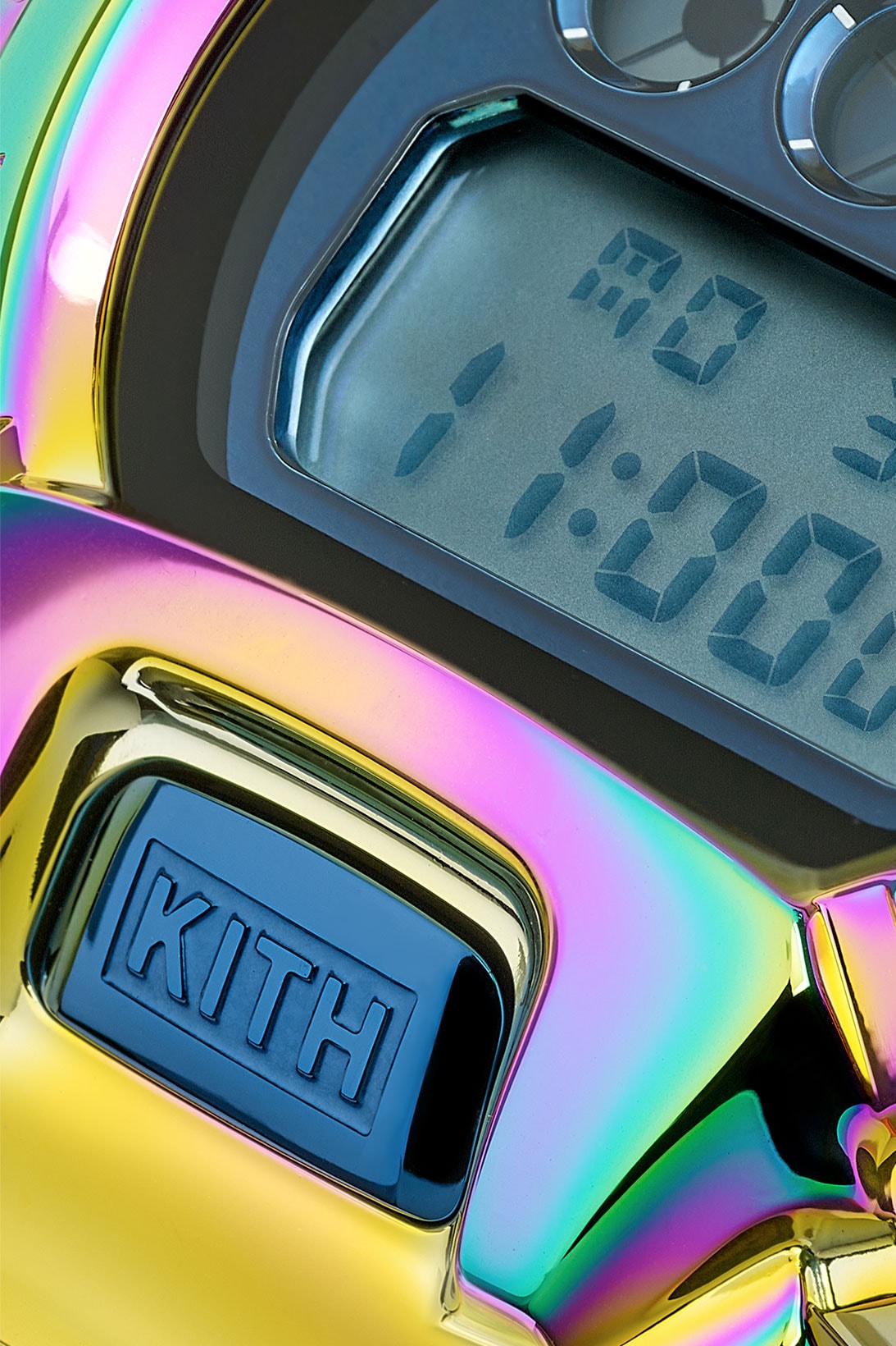 kith g-shock gm-6900 rainbow watches collaboration face details digital