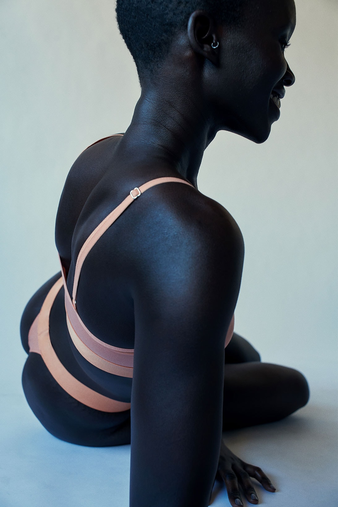 kotn sustainable underwear collection ethically made cotton bras bikini orange