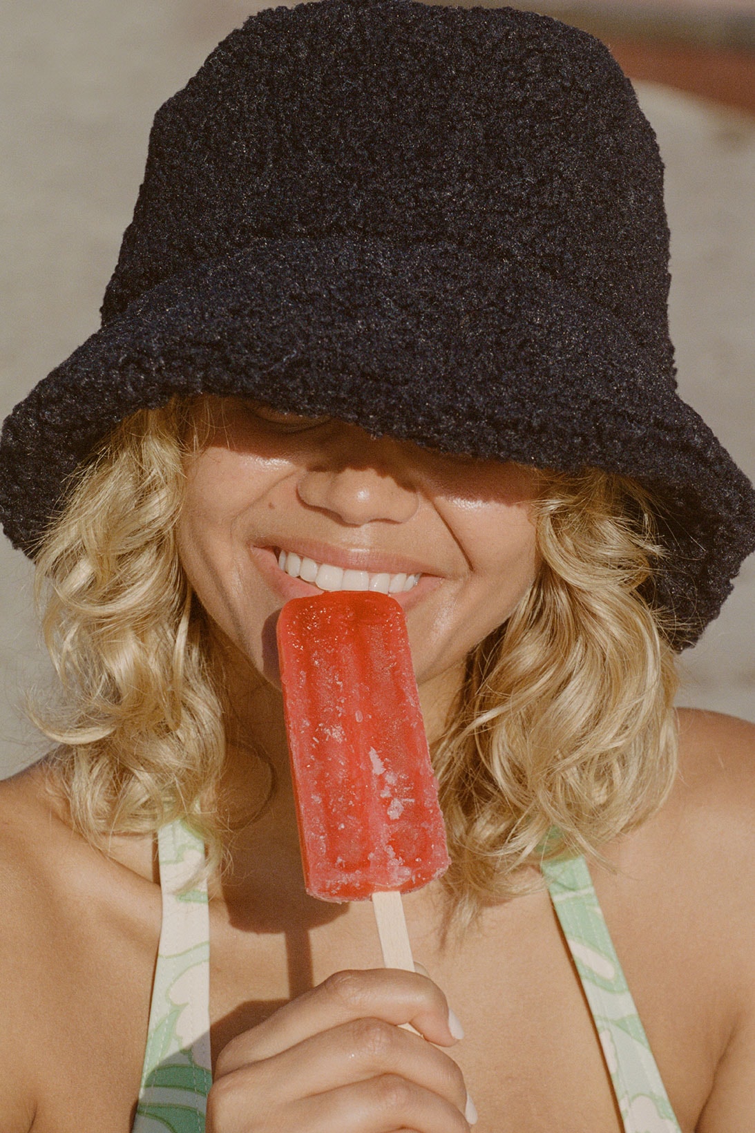 lack of color summer bucket hats black terry popsicle ice cream