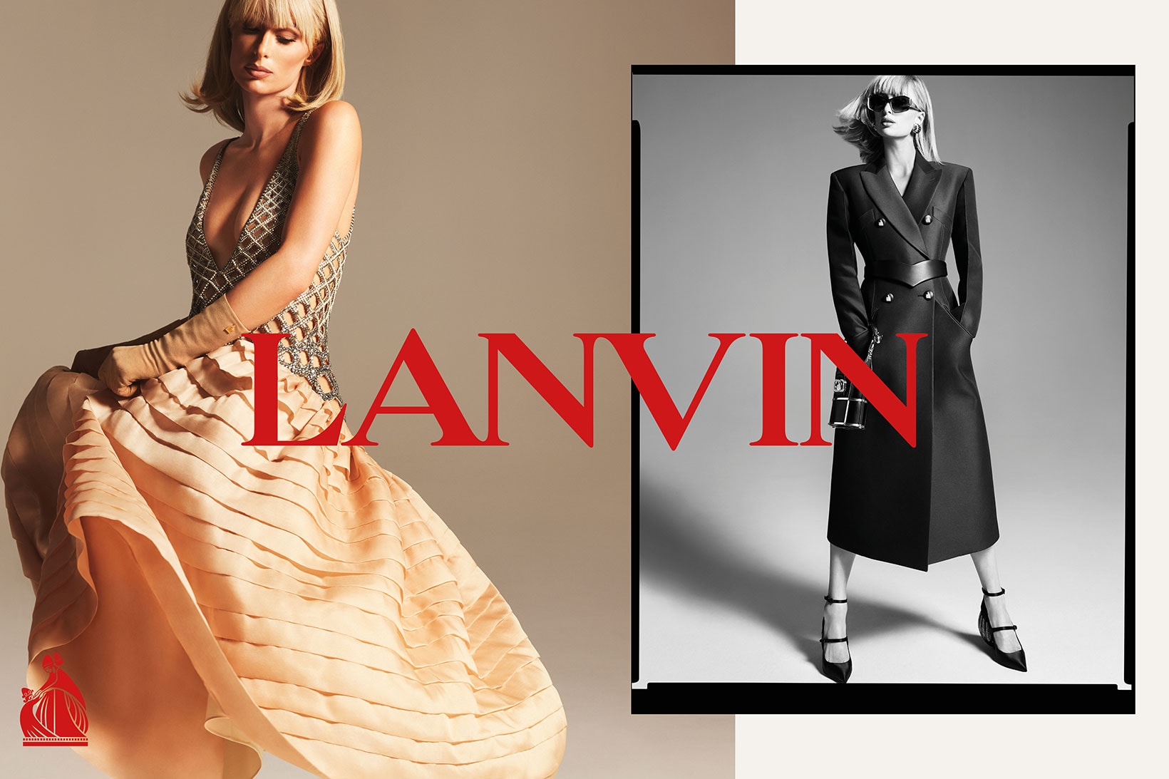 lanvin spring summer yu garden collection campaign paris hilton dress coat outerwear shades