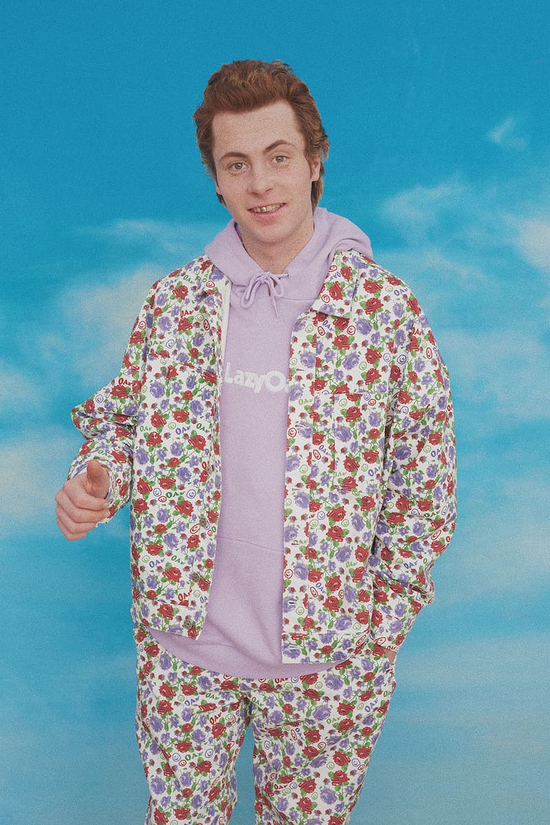 lazy oaf tv summer collection purple hoodie floral jacket pants