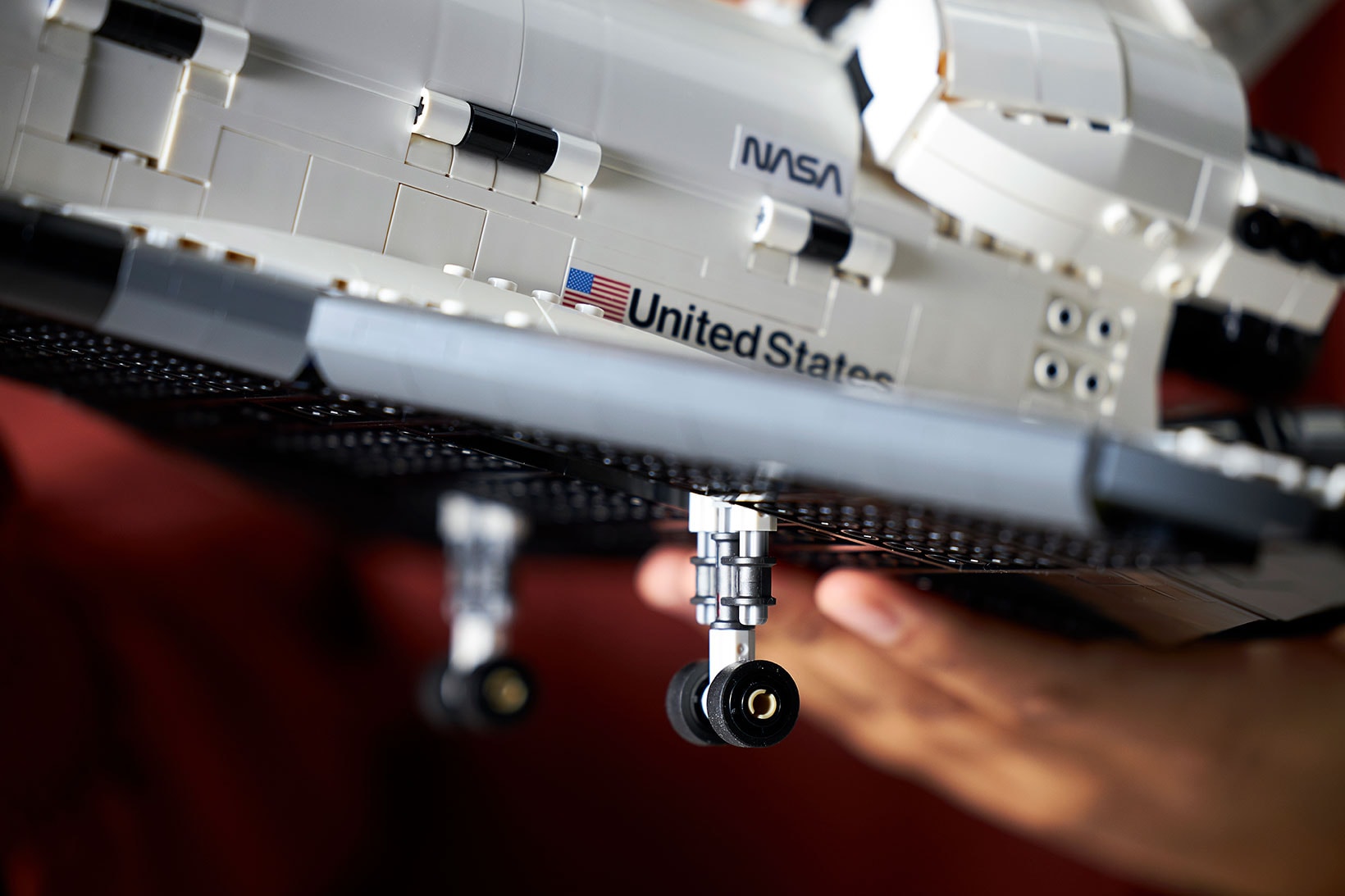 lego nasa discovery space shuttle set collaboration kathy sullivan astronaut sts 31 mission close up