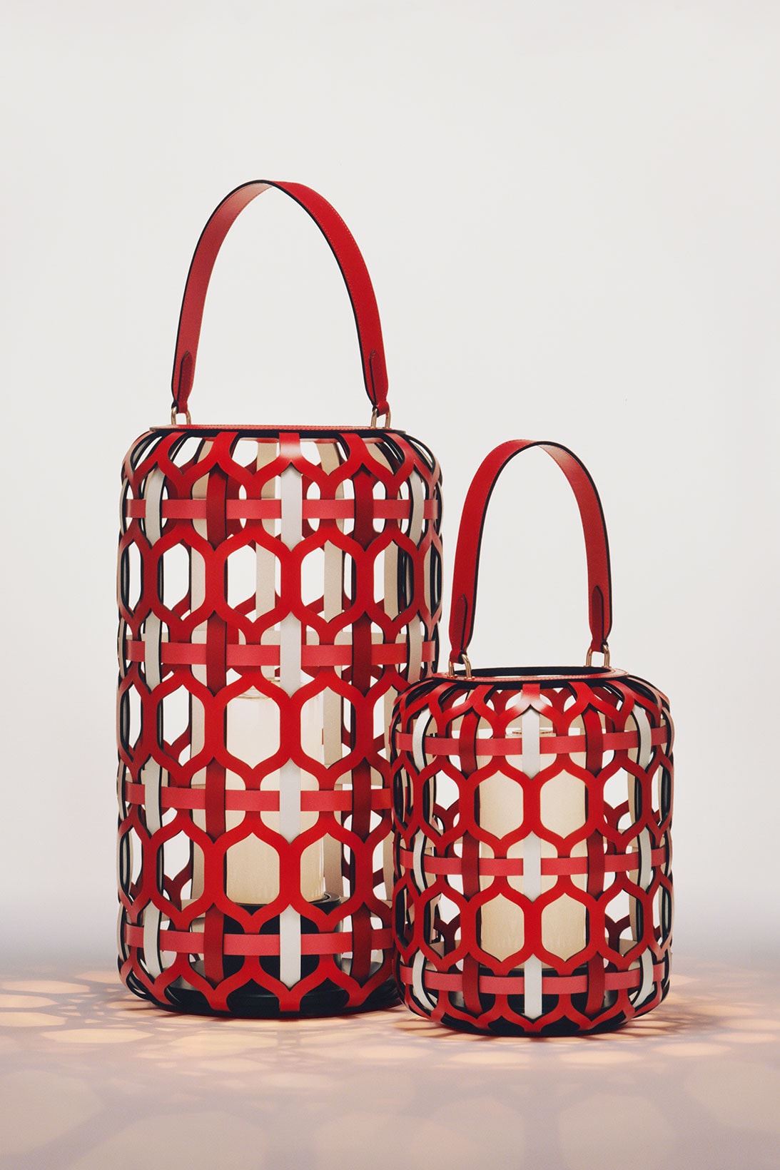 louis vuitton lanterns objet nomade collection red homeware decor