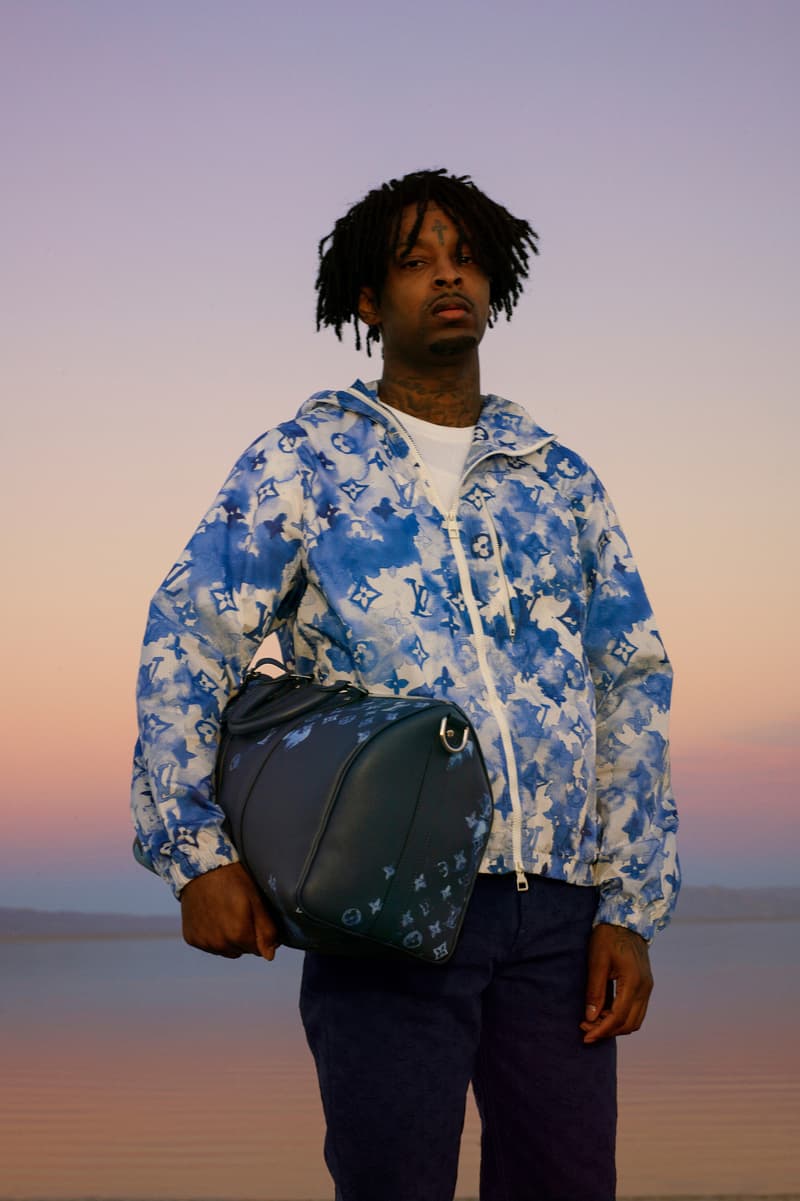Louis Vuitton Summer 2021 Menswear Capsule Collection Virgil Abloh 21 Savage Watercolor Monogram Print
