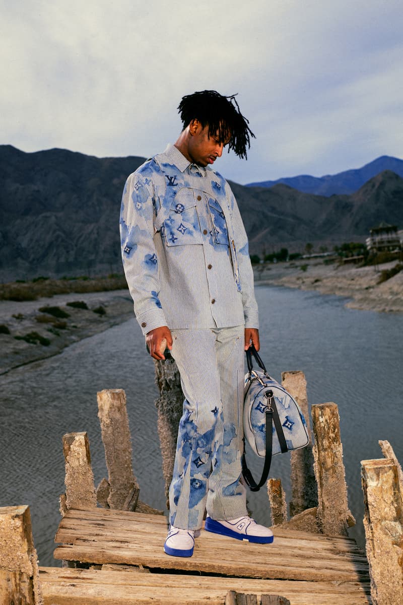 Louis Vuitton Summer 2021 Menswear Capsule Collection Virgil Abloh 21 Savage Watercolor Monogram Print