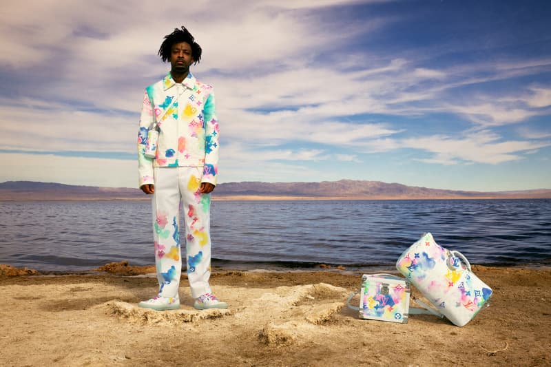 Louis Vuitton Summer 2021 Menswear Capsule Collection Virgil Abloh 21 Savage Watercolor Monogram Print