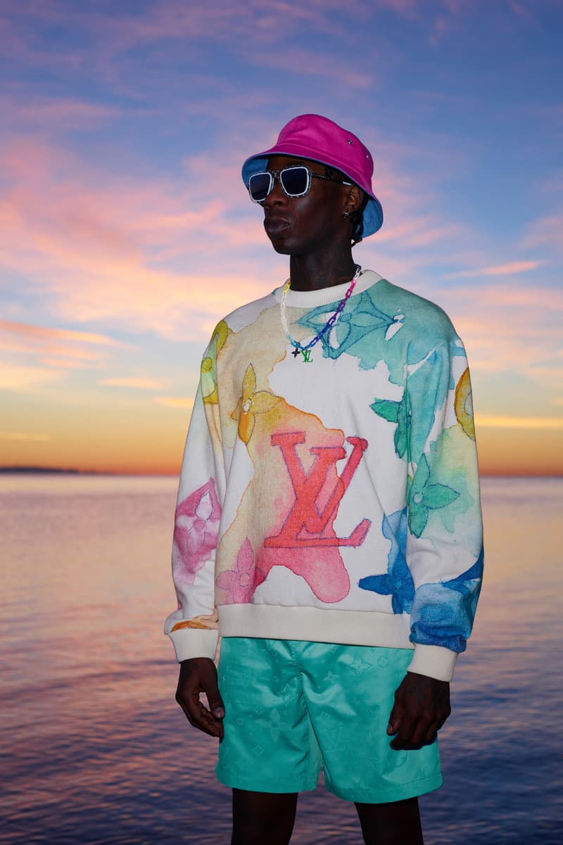 Louis Vuitton Summer 2021 Menswear Capsule Collection Virgil Abloh 21 Savage Watercolor Monogram Print