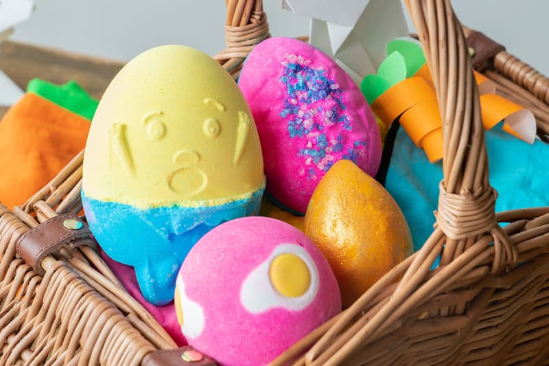 lush cosmetics easter collection bath bombs body care butter vegan