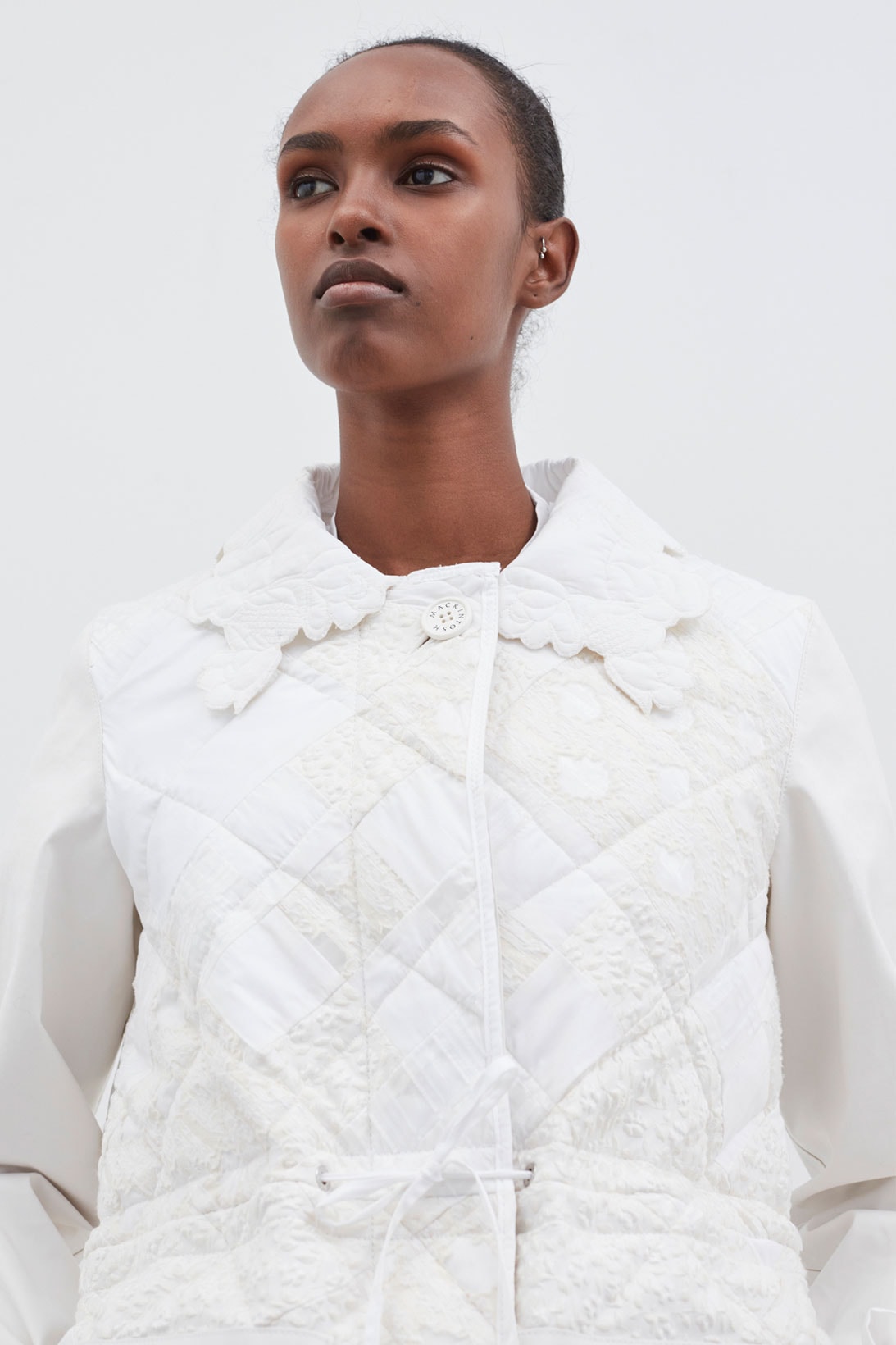 mackintosh cecilie bahnsen collaboration hanger white quilted