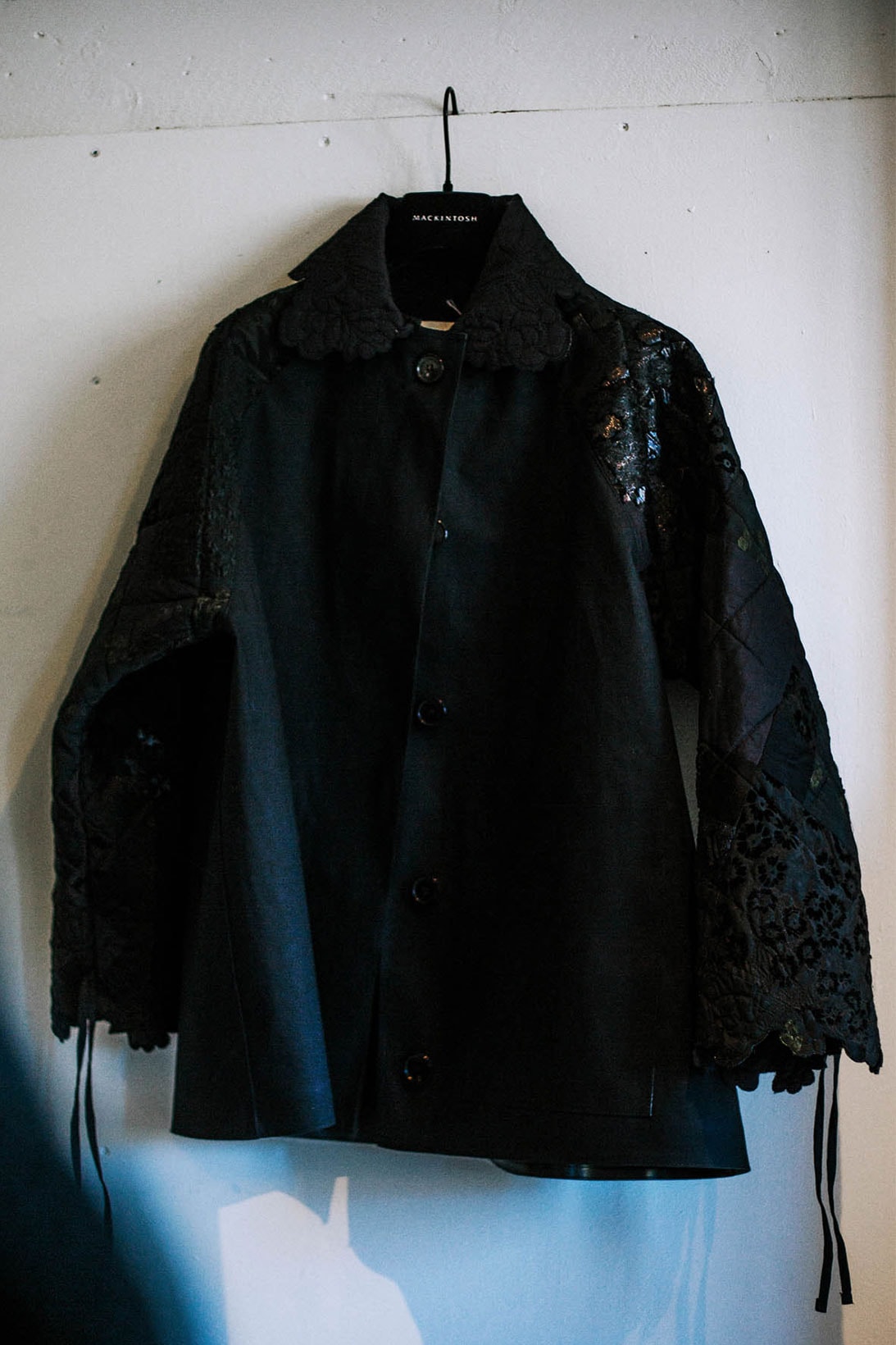 mackintosh cecilie bahnsen collaboration black coat outerwear