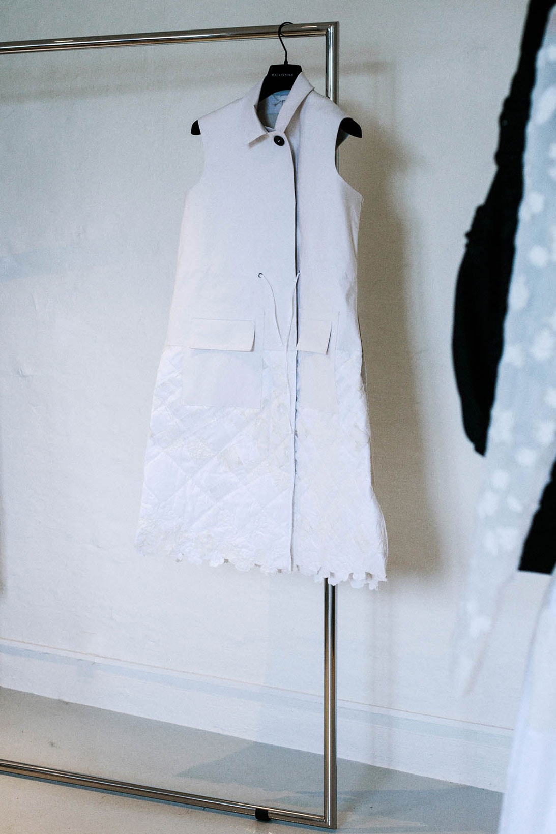 mackintosh cecilie bahnsen collaboration hanger dress white