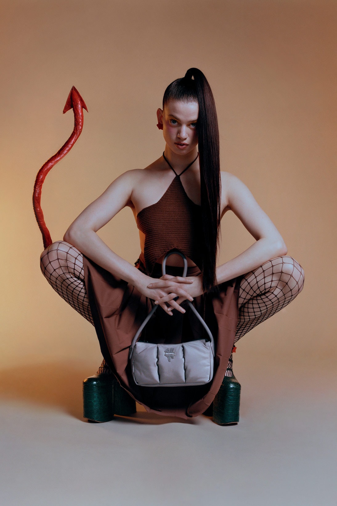 marc jacobs heaven spring summer collection campaign crop top boots bag