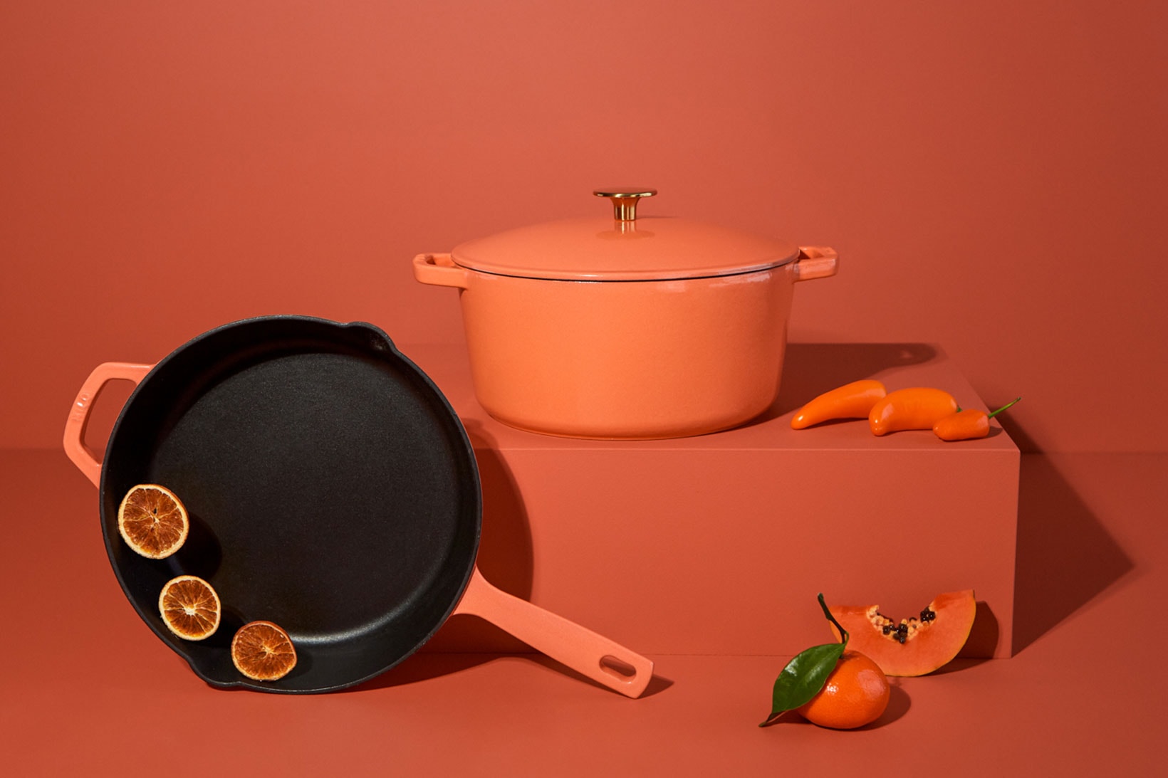 milo cookware kitchen cast iron pants pots new colorways red orange