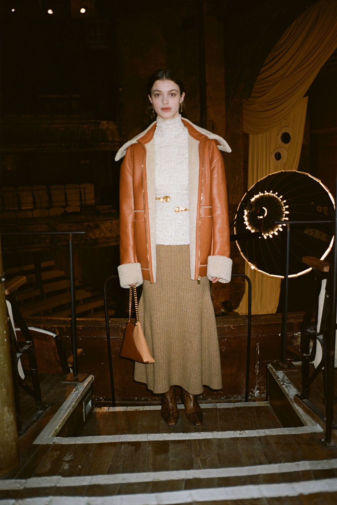nanushka fall winter fw211 collection lookbook mustang jacket skirt