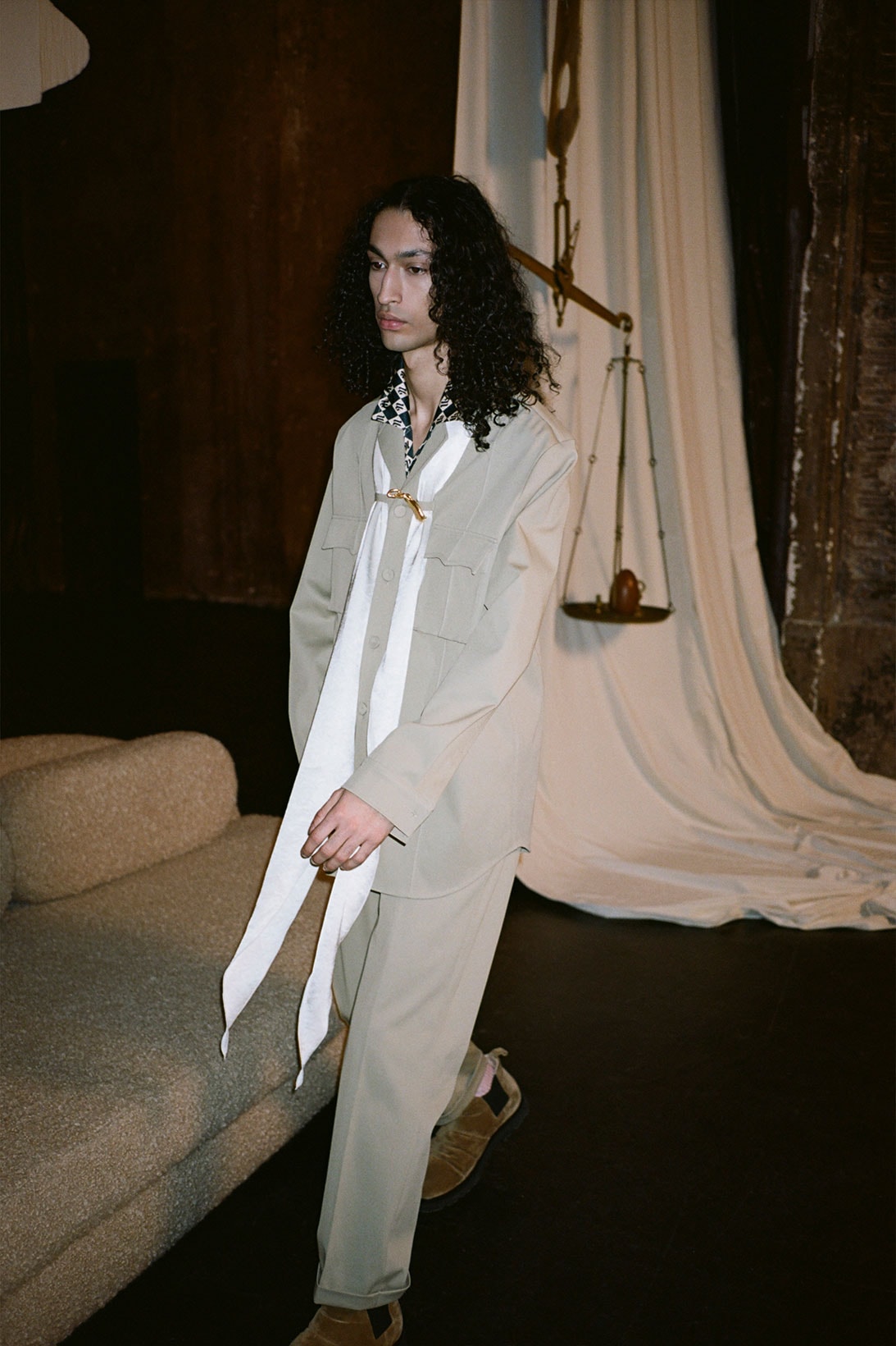 nanushka fall winter fw211 collection lookbook suit trousers
