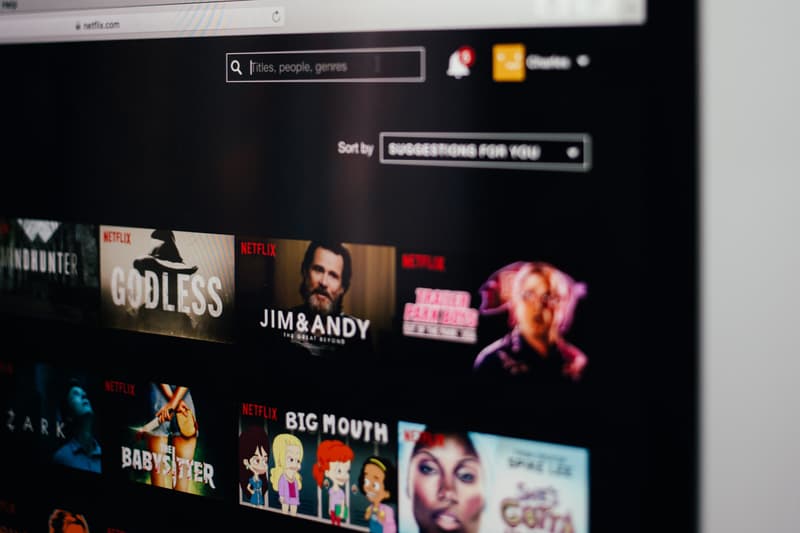 Netflix Homepage Account Screen