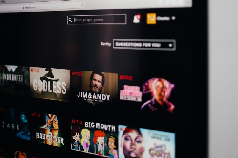 Netflix Homepage Account Screen