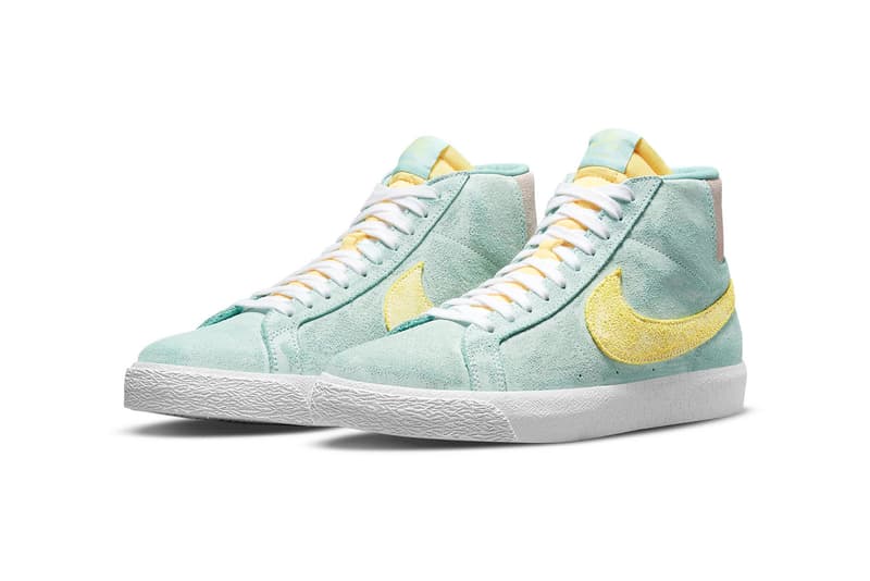 Nike Sb Zoom Blazer Mid Premium Pastel Green Drop Hypebae